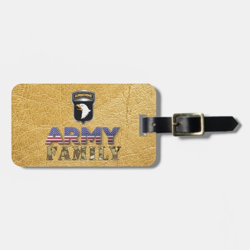 101st Airborne Division Family Luggage Tag