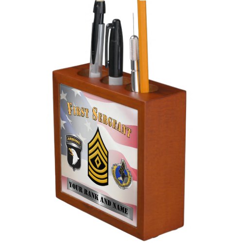 101st Airborne Division First Sergeant Desk Organizer