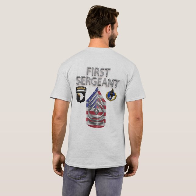 101st Airborne Division First Sergeant T-Shirt (Back Full)