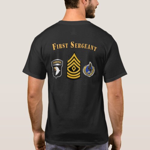 101st Airborne Division First Sergeant T_Shirt