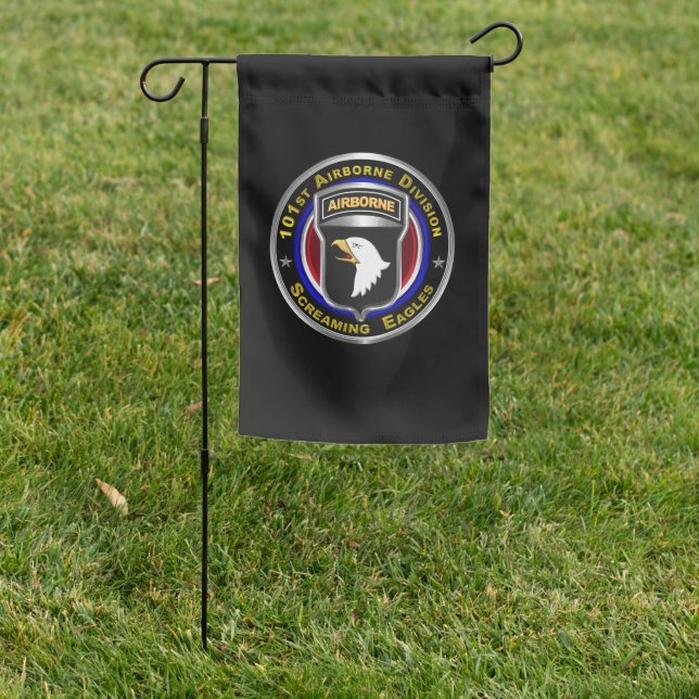 101st  Airborne Division  Garden Flag (In SItu)