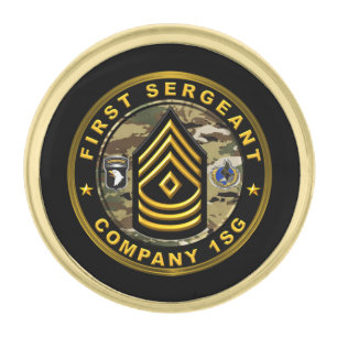 101st  Airborne Division     Gold Finish Lapel Pin