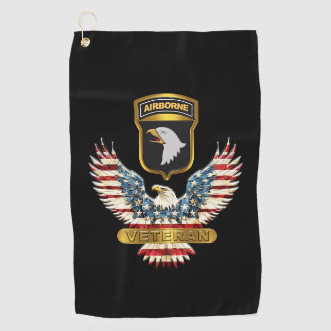 101st Airborne Division  Golf Towel (Front)