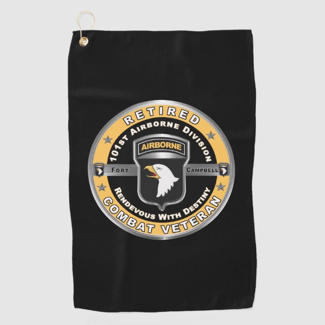 101st Airborne Division  Golf Towel (Front)