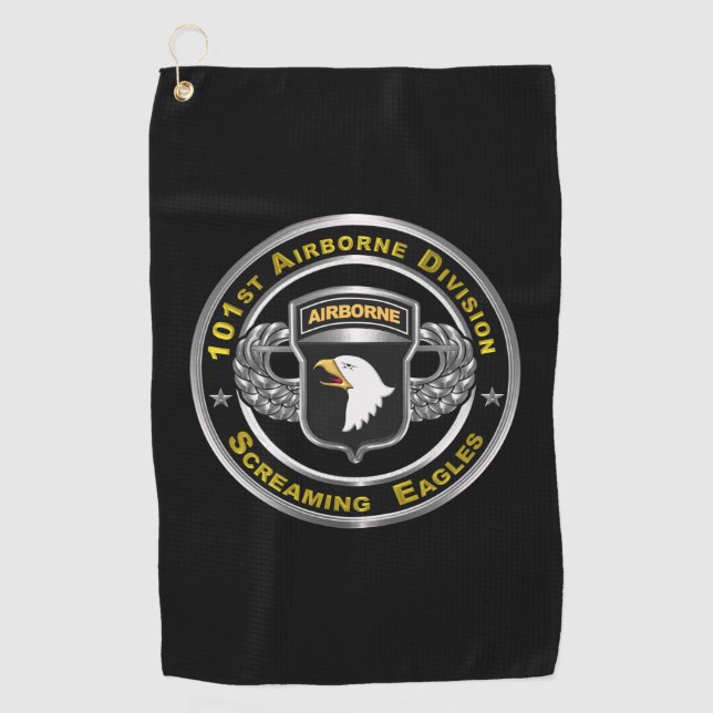 101st Airborne Division  Golf Towel (Front)