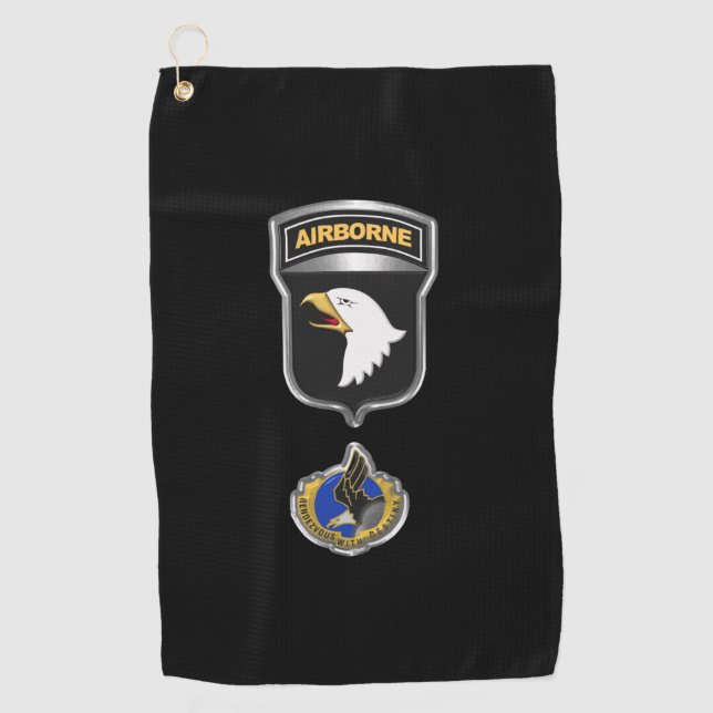 101st Airborne Division  Golf Towel (Front)