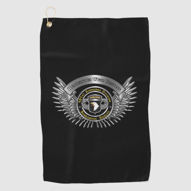 101st Airborne Division  Golf Towel (Front)