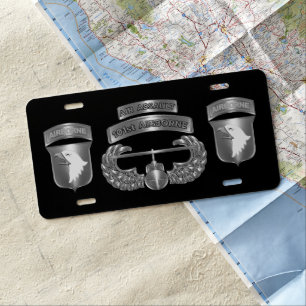 101st Airborne Division License Plate