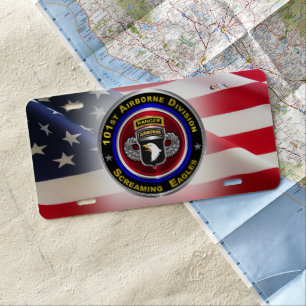 101st Airborne Division License Plate