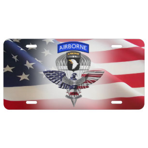 101st Airborne Division License Plate