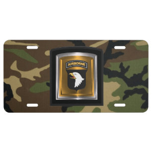101st Airborne Division License Plate