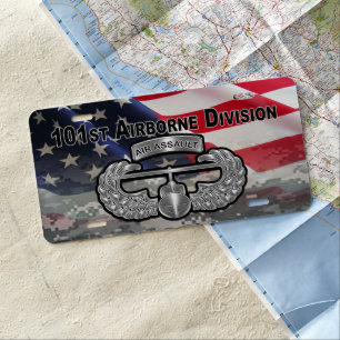 101st Airborne Division  License Plate