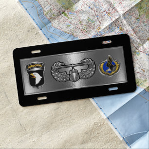 101st Airborne Division  License Plate