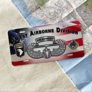 101st Airborne Division License Plate