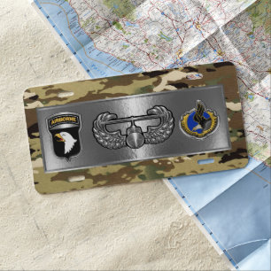101st Airborne Division  License Plate