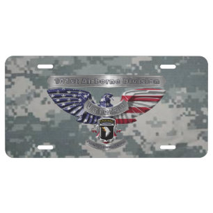 101st Airborne Division License Plate