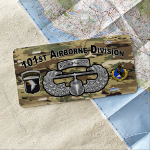 101st Airborne Division License Plate