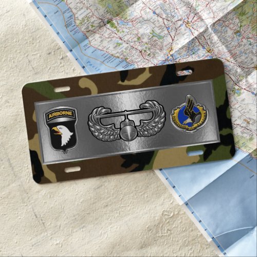 101st Airborne Division License Plate
