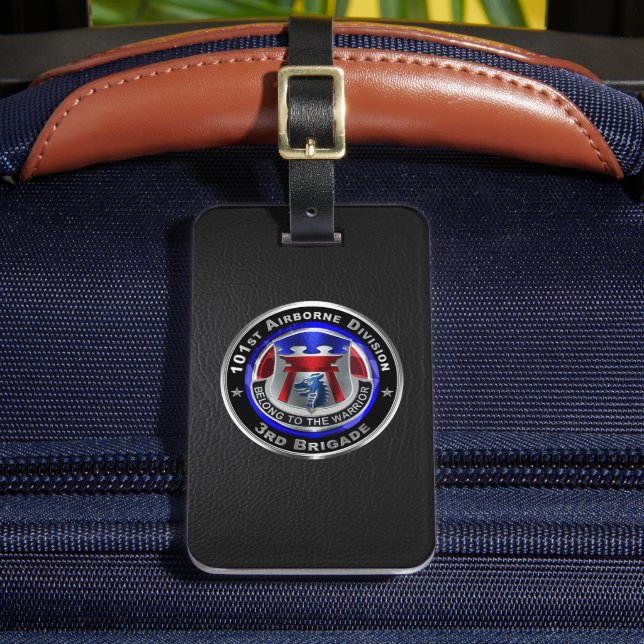 101st Airborne Division   Luggage Tag (Front Insitu 2)