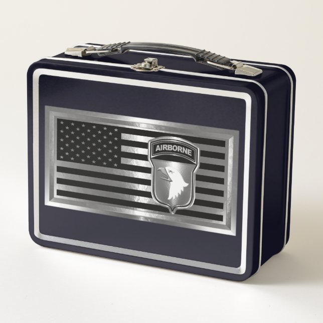 101st Airborne Division Metal Lunch Box (Front)