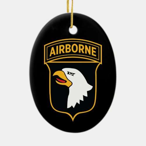 101st Airborne Division _ Military Patch Insignia Ceramic Ornament