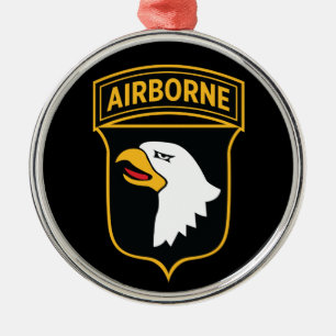 101st Airborne Division - Military Patch Insignia Metal Ornament