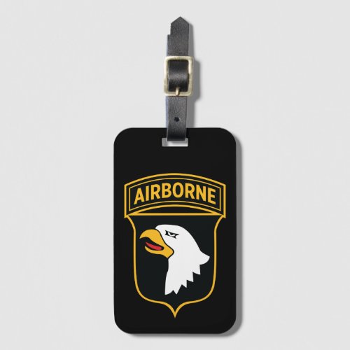 101st Airborne Division _ Military Patch Luggage Tag