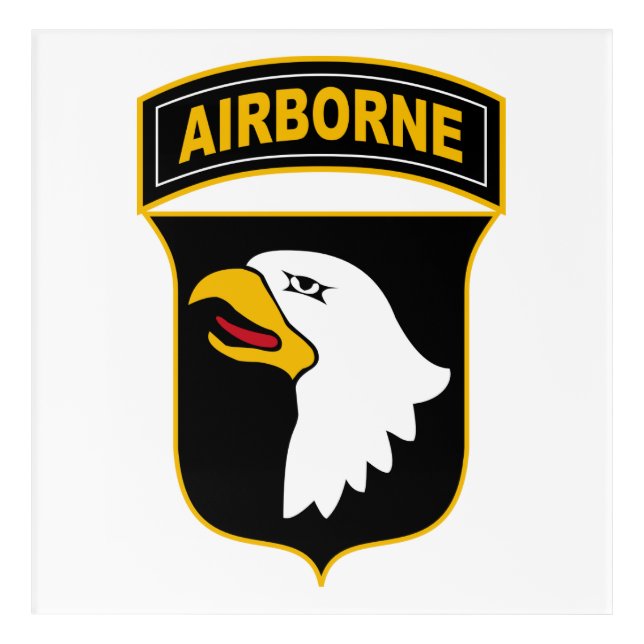 101st Airborne Division Military Veteran Acrylic Print (Front)