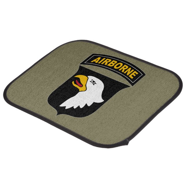 101st Airborne Division Military Veteran Car Floor Mat (Rear Angled)