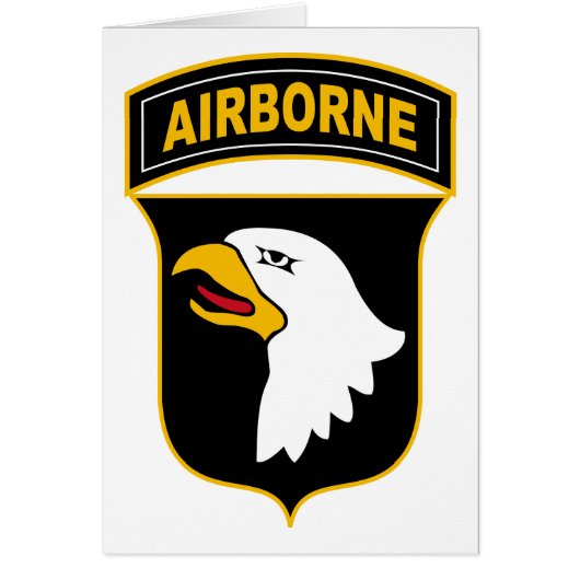 101st Airborne Division Military Veteran Cards (Front)