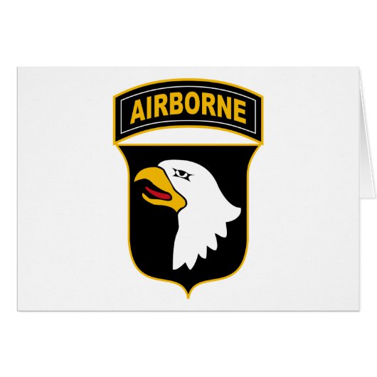 101st Airborne Division Military Veteran Cards (Front Horizontal)
