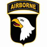 101st Airborne Division Military Veteran Cutout<br><div class="desc">101st Airborne Division insignia. The 101st Airborne Division is a specialized modular light infantry division of the army trained for air assault operations.</div>