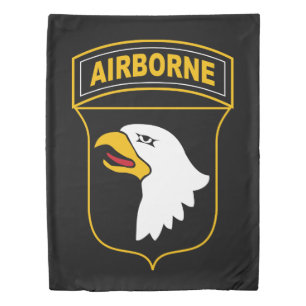 101st Airborne Division Military Veteran Duvet Cover