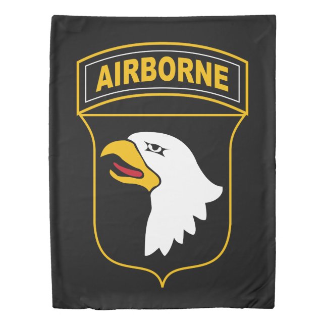 101st Airborne Division Military Veteran Duvet Cover (Front)