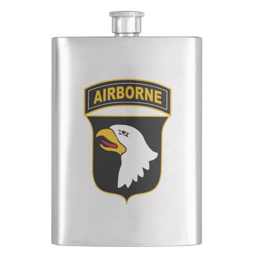 101st Airborne Division Military Veteran Flask