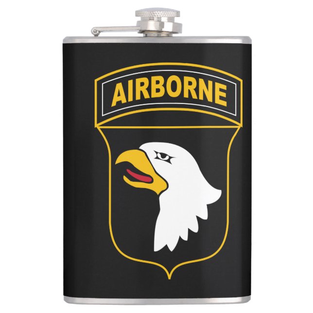 101st Airborne Division Military Veteran Flask (Front)
