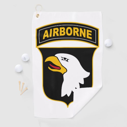 101st Airborne Division Military Veteran Golf Towel