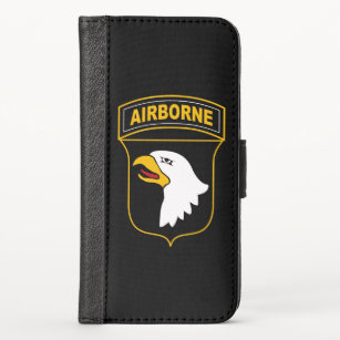 101st Airborne Division Military Veteran iPhone X Wallet Case