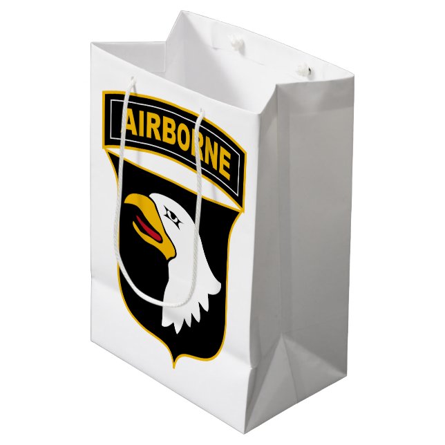 101st Airborne Division Military Veteran Medium Gift Bag (Front Angled)