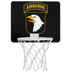 101st Airborne Division Military Veteran Mini Basketball Hoop