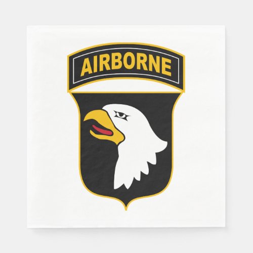 101st Airborne Division Military Veteran Napkins