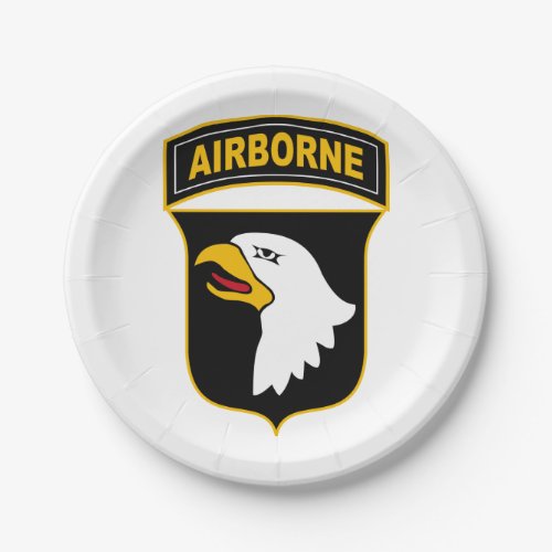101st Airborne Division Military Veteran Paper Plates