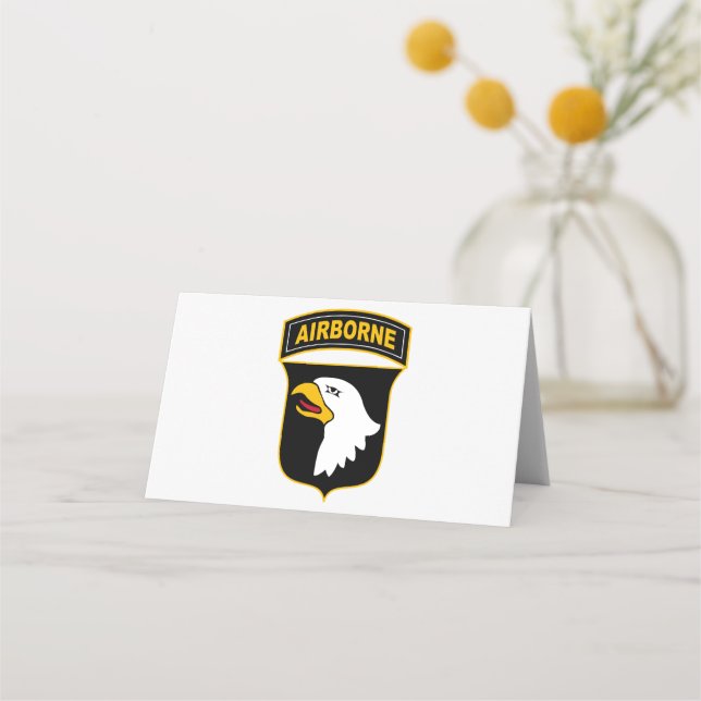 101st Airborne Division Military Veteran Place Card (Front)
