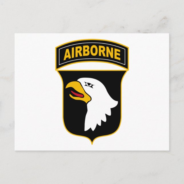 101st Airborne Division Military Veteran Postcard (Front)