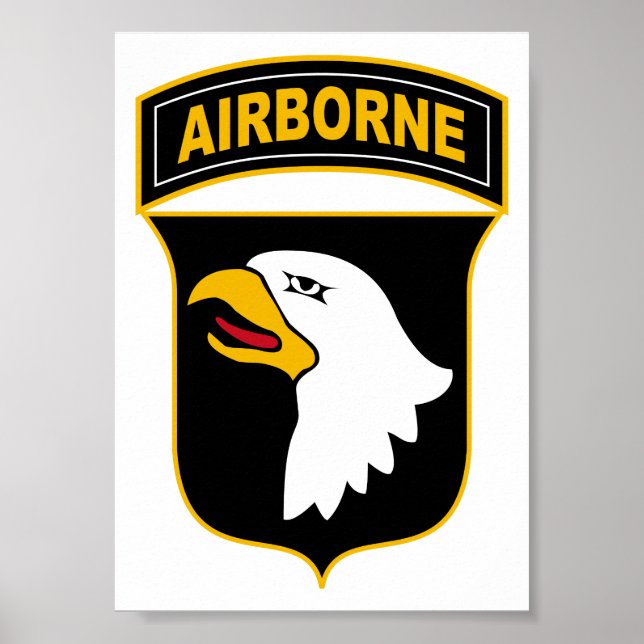 101st Airborne Division Military Veteran Poster (Front)