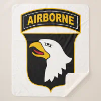 327th INF, 101st Airborne, 101st Airborne Sherpa Fleece Blanket, 101st Airborne Fleece Blanket, 101st Airborne Blanket, Gift high quality for Veteran