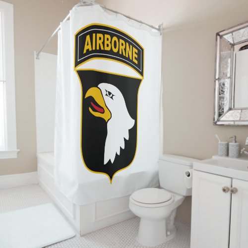 101st Airborne Division Military Veteran Shower Curtain