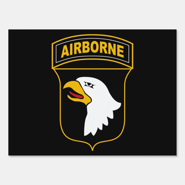 101st Airborne Division Military Veteran Sign (Back)