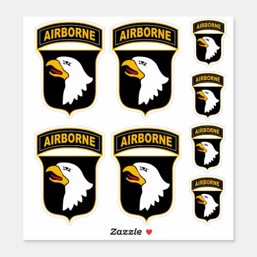 101st Airborne Division Military Veteran Sticker