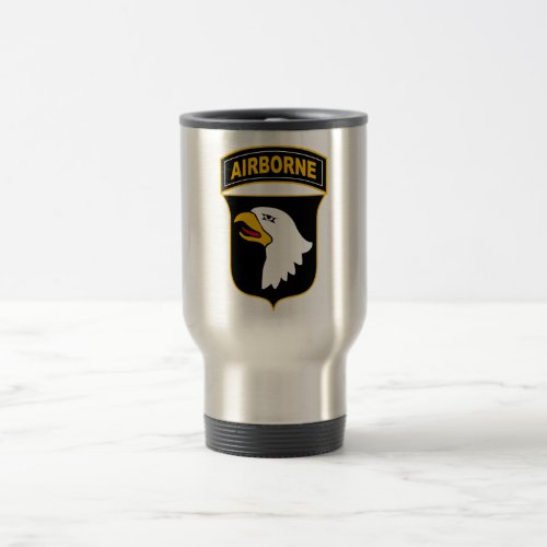 101st Airborne Division Military Veteran Travel Mug